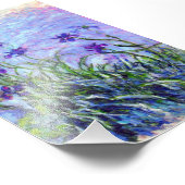 Impression Photo Monet Lilac Irises (Coin)