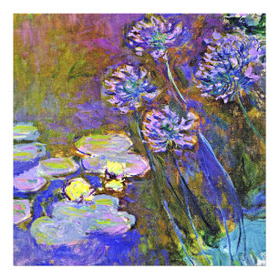 Impression Photo Monet - Lys d'eau et Agapanthus