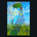 Impression Photo Monet Woman avec un parasol<br><div class="desc">Photo Impression montrant l’épouse de Claude Monet, Camille, tenant un parasol, et leur fils, Jean, se promenant dans un champ vert vif soufflé par le vent pendant une journée d’été. Un grand cadeau Monet pour les amateurs d'impressionnisme et d'art français.</div>