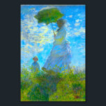 Impression Photo Monet Woman avec un parasol<br><div class="desc">Photo Impression montrant l’épouse de Claude Monet,  Camille,  tenant un parasol,  et leur fils,  Jean,  se promenant dans un champ vert vif soufflé par le vent pendant une journée d’été. Un grand cadeau Monet pour les amateurs d'impressionnisme et d'art français.</div>
