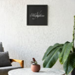 Impression Photo Monogramme de nom noir et blanc personnalisé uniqu<br><div class="desc">Personnalisé Unique Noir et Blanc Nom Monogramme Design pour tout le monde.</div>