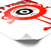 Impression Photo Monstre rouge (Coin)