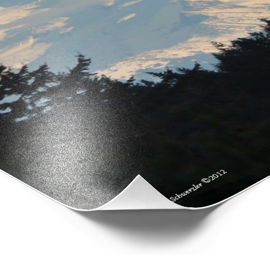 Impression Photo Mont Rainier 24X18 (Coin)