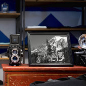 Impression Photo Mont Rainier noir et blanc