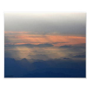 Impression Photo Montagnes Cascade 8X10