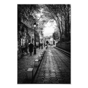 Impression Photo Montmartre Paris B & W -