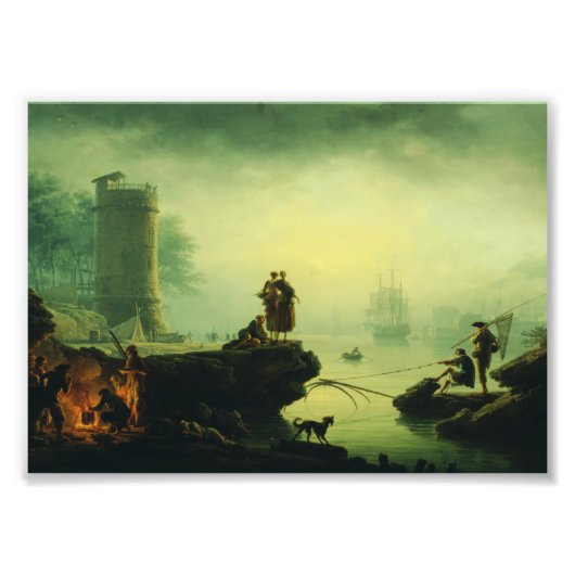 Impression Photo Morning Fog at sea by Joseph Vernet (Devant)