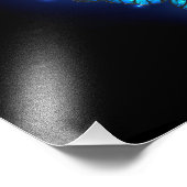 Impression Photo Morpho Butterfly in the Dark Background (Coin)