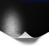 Impression Photo Morpho Butterfly in the Dark Background (Coin)