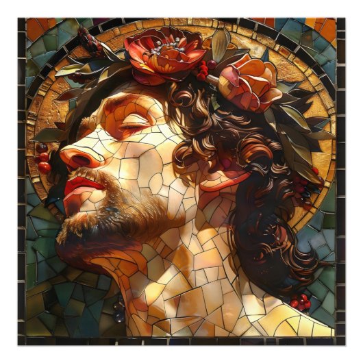 Impression Photo Mosaïque de Jésus (Devant)