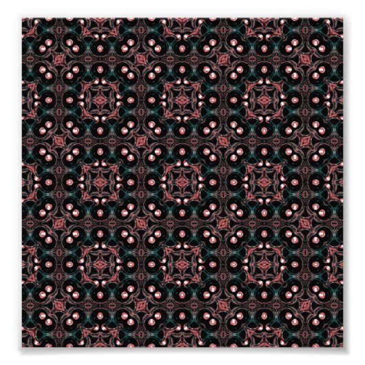 Impression Photo Mosaïque d'impression géométrique foncée et transp (Devant)