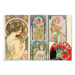 Impression Photo Mosaïque française d'art de femmes de Nouveau