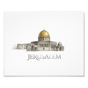 Impression Photo mosquée Al-Aqsa de Jérusalem Autocollant Élégant M