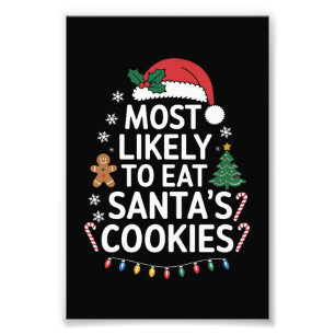 Impression Photo Most Likely To Eat Santas