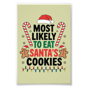 Impression Photo Most Likely To Eat Santas