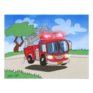 Impression Photo Moteur de feu de dessin