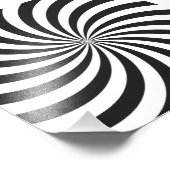 Impression Photo Motif à balayage noir et blanc (Coin)