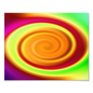 Impression Photo Motif abstrait de remous d'arc-en-ciel