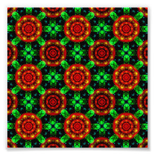 Impression Photo Motif Abstrait Floral Moderne Bohème Élégant #504