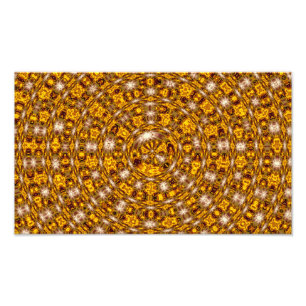 Impression Photo Motif Abstrait Rouge Or Bohème Marocain