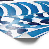 Impression Photo Motif blanc bleu 05 (Coin)