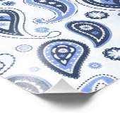 Impression Photo Motif Blue Paisley (Coin)