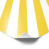 Impression Photo Motif de bandes diagonales jaunes et blanches (Coin)