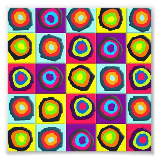 Impression Photo motif de cercles (Devant)