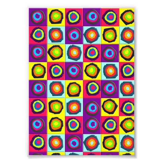 Impression Photo motif de cercles (Devant)