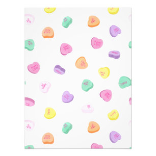 Impression Photo Motif de coeurs de bonbons de la Saint-Valentin