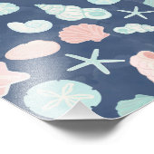 Impression Photo motif de coquillages (Coin)