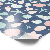 Impression Photo motif de coquillages (Coin)