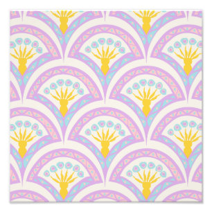 Impression Photo Motif de coquille de couleur pastel