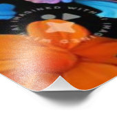 Impression Photo Motif de fleurs multicolores (Coin)