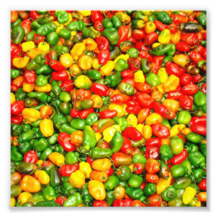 Impression Photo motif de piment épicé coloré