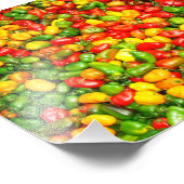 Impression Photo Motif de piment épicé coloré (Coin)
