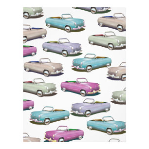 Impression Photo Motif de voitures classiques vintage mignonnes