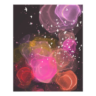 Impression Photo motif d'oiseaux colorés Abstraits
