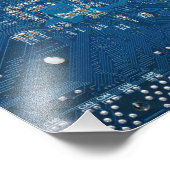 Impression Photo motif d'ordinateur de carte de circuits électroniq (Coin)