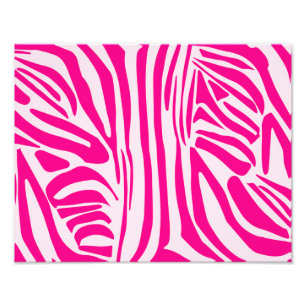 Impression Photo Motif imprimé zèbre rose