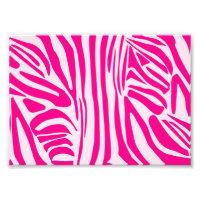 Motif imprimé zèbre rose