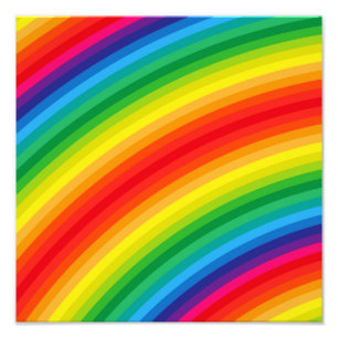 Impression Photo Motif Rainbow Stripes