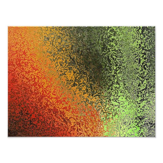 Impression Photo Motif Rouge Vert Et Or (Devant)