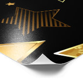 Impression Photo Motif sans couture avec étoiles d'or (Coin)