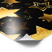 Impression Photo Motif sans couture avec étoiles d'or (Coin)