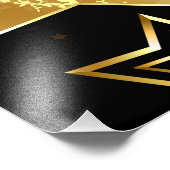 Impression Photo Motif sans couture avec étoiles d'or (Coin)