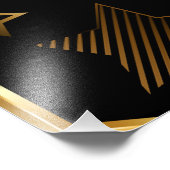 Impression Photo Motif sans couture avec étoiles d'or (Coin)