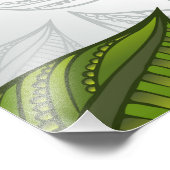 Impression Photo Motif sans couture avec Feuilles de thé vert (Coin)