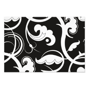 Impression Photo Motif tourbillonné, style tourbillonnant - blanc