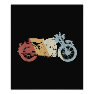 Impression Photo Moto style rétro Vintage